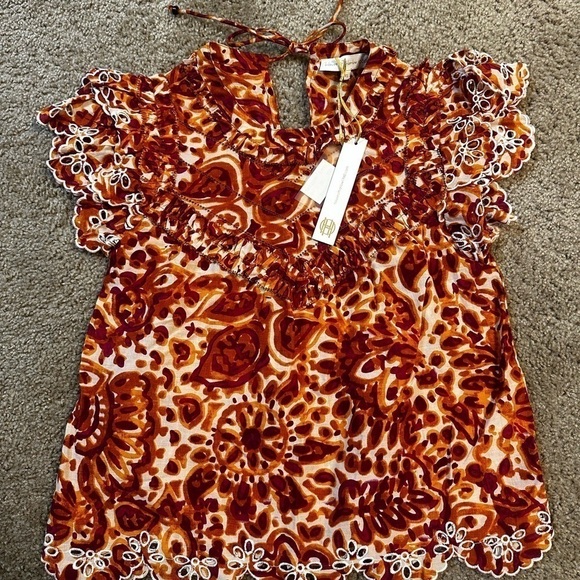 NWT House of Harlow 1960 Ruffle Top size XS - Picture 11 of 14